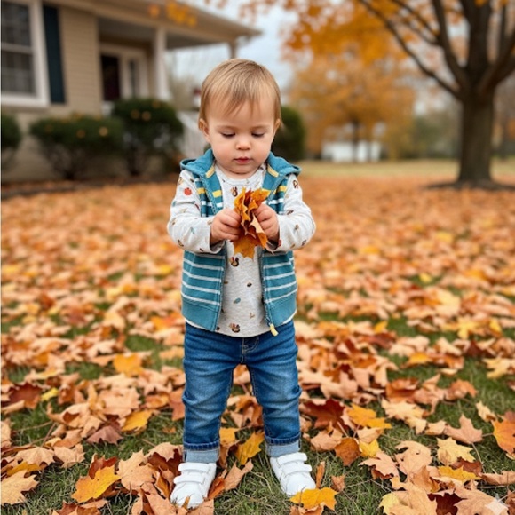 Carters 2 piece set. NWT. 18 months. Turkeys, pumpkins, acorns,pie,corn. - Picture 1 of 6